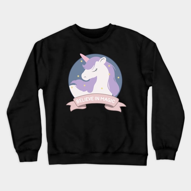 Unicorn Crewneck Sweatshirt by valentinahramov